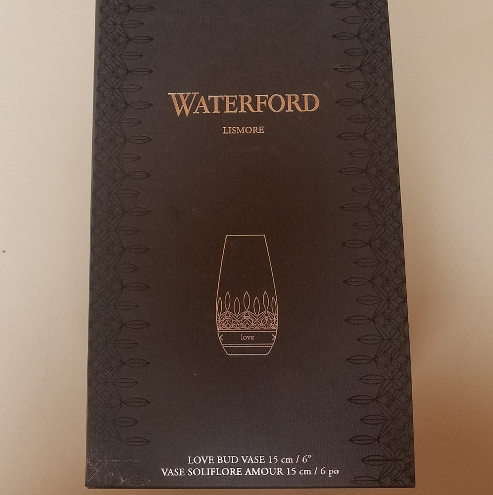 Waterford 6" love vase